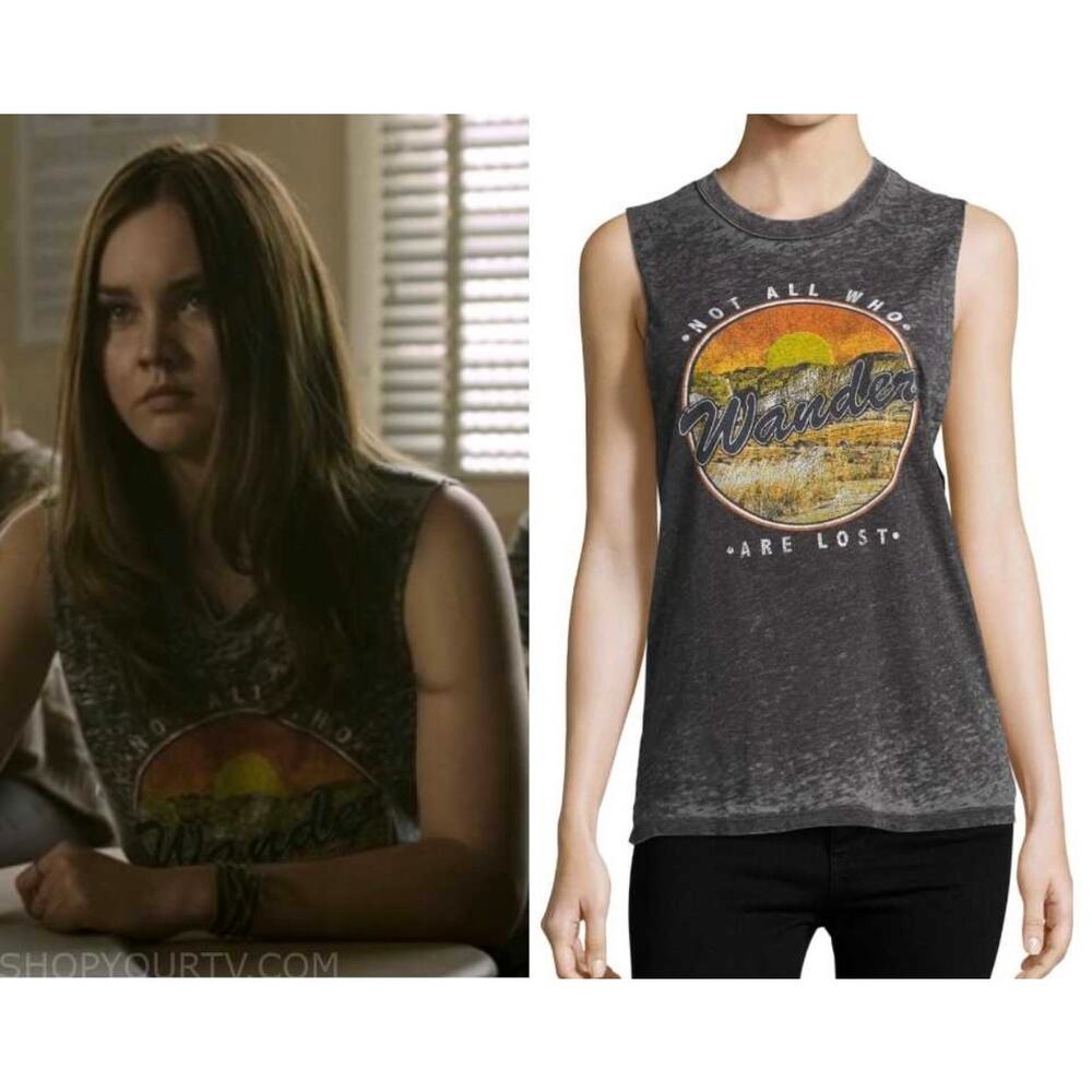 Project Social T Women’s Wander Sleeveless Graphic Tee - size M - OE